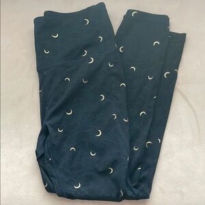 ZYIA Midnight Blue Leggings with Crescent Design